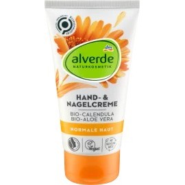 alverde NATURAL COSMETICS Hand Cream Organic Calendula, Organic Aloe Vera, 75 ml