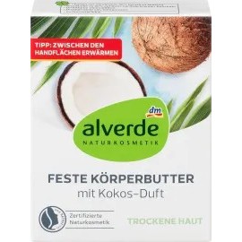 alverde NATURAL COSMETICS solid body butter coconut, 40 g