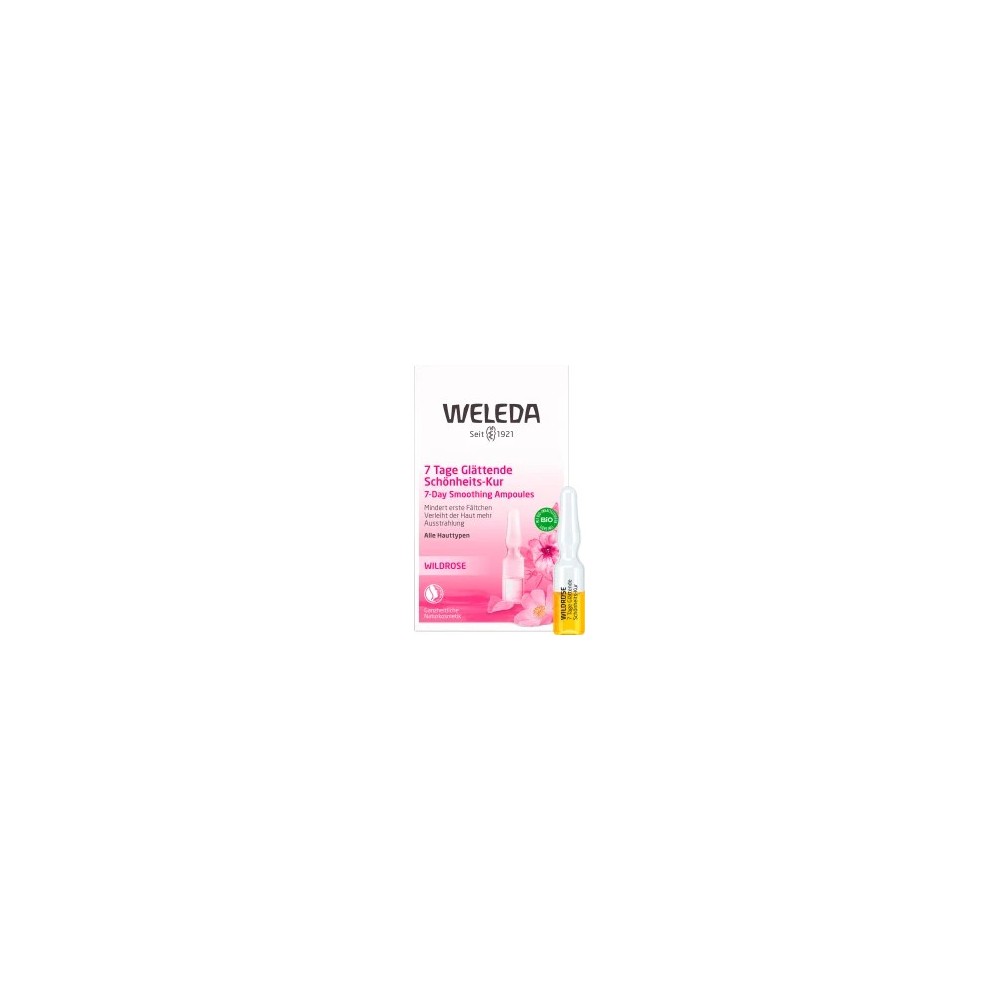 Weleda Ampoules Wild Rose 7 Days Smoothing Beauty Cure, 7 pcs