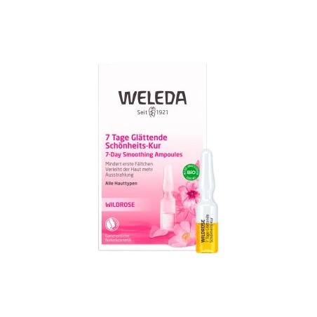 Weleda Ampoules Wild Rose 7 Days Smoothing Beauty Cure, 7 pcs