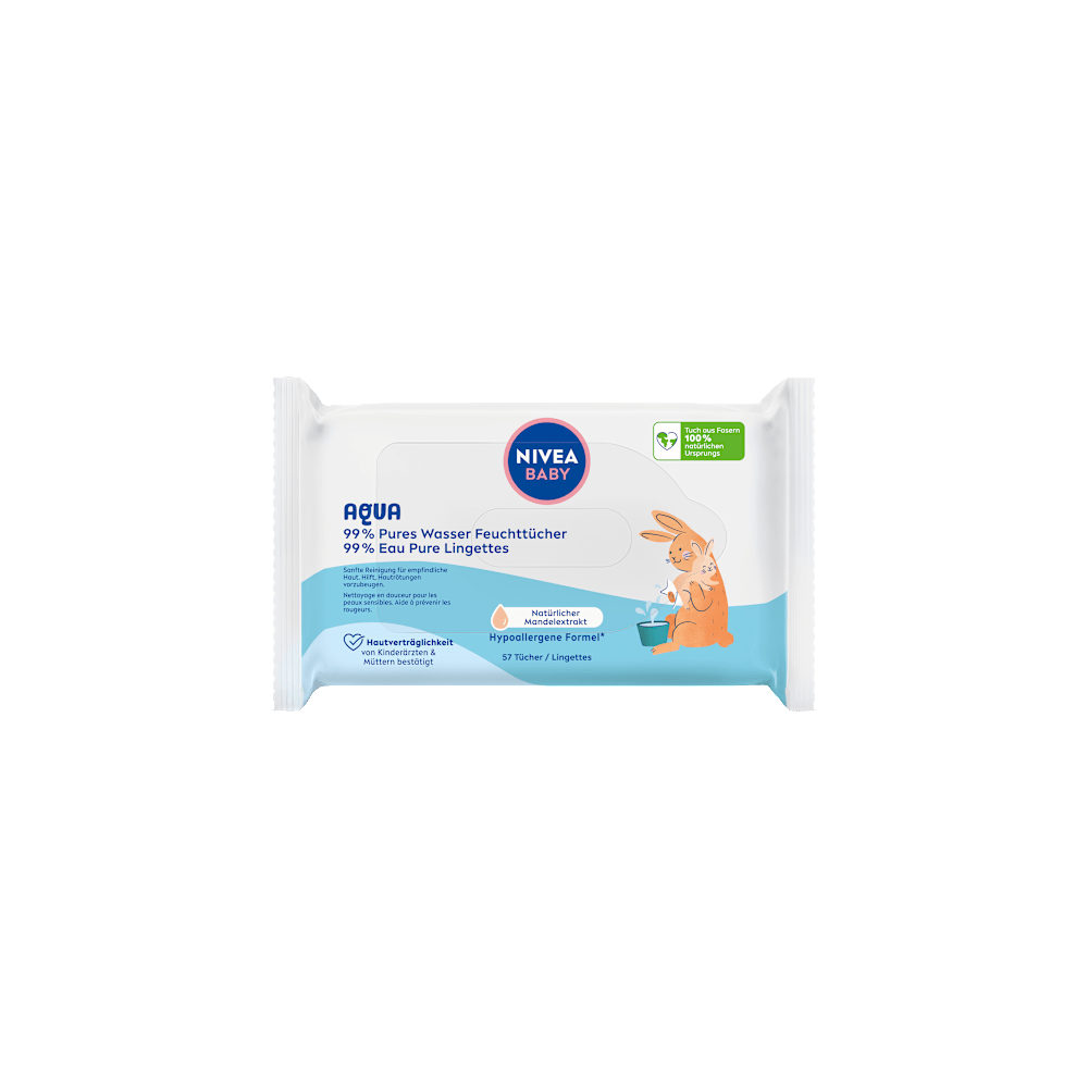 Nivea baby Wet wipes 99% Aqua 57 pcs