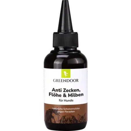 greendoor Anti-Tick, Flea, and Mite Protection for Dogs 100 ml / 3.38 fl oz