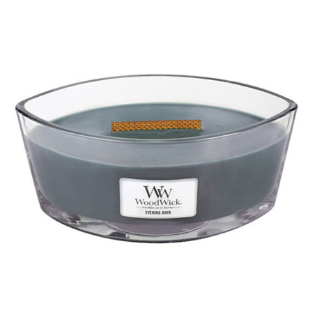 WoodWick Evening Onyx scented candle with wooden wick 453,6 g