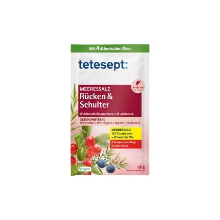 tetesept Bath salt back & shoulder, 80 g