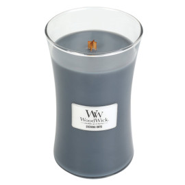 WoodWick Evening Onyx scented candle with wooden wick 609,5 g