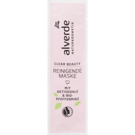 alverde NATURAL COSMETICS Clear Beauty cleansing mask with activated charcoal, 10 ml