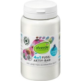alverde NATURAL COSMETICS 4in1 active foot bath with lime echinacea scent, 180 g