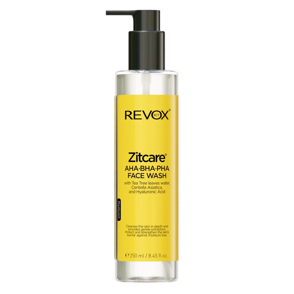 Revox B77, Zitcare, AHA/BHA/PHA, Exfoliating, Cleansing Lotion, For Face, 250 ml