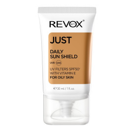 Revox B77, Just Daily Sun Shield, Vitamin E, Sun Protection, Sunscreen Cream, For Face & Neck, SPF 50+, 30 ml