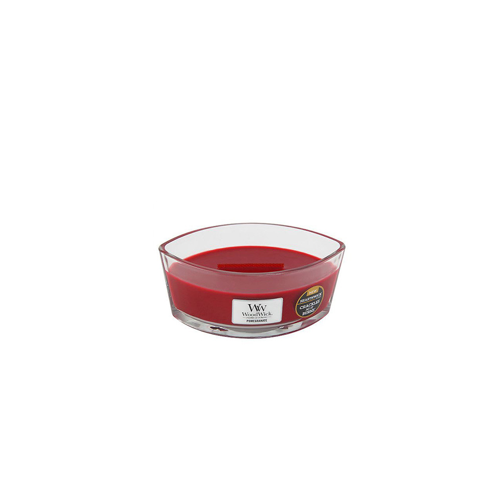 WoodWick Pomegranate scented candle with wooden wick 453,6 g