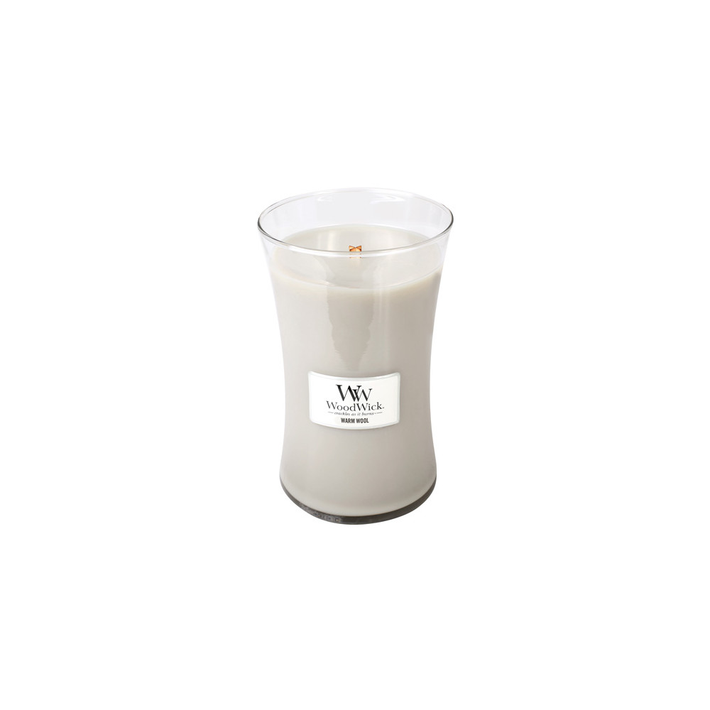 WoodWick Warm Wool scented candle with wooden wick 609,5 g
