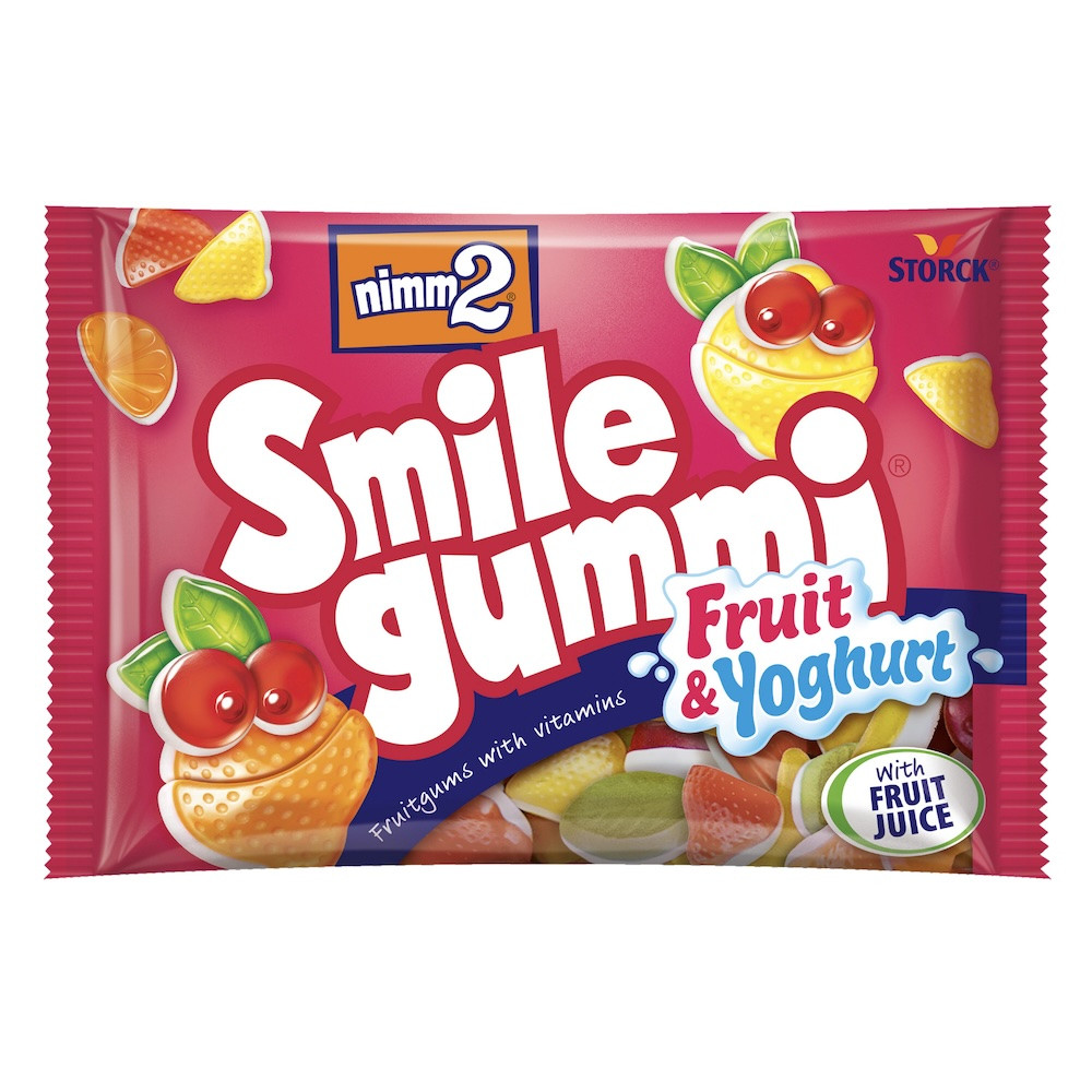 Storck nimm2 Smile Gummi Fruit & Yoghurt 100 g / 3.4 oz