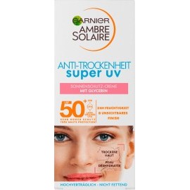 Garnier Ambre Solaire Face sun cream, anti-dryness super UV, SPF 50+, 50 ml