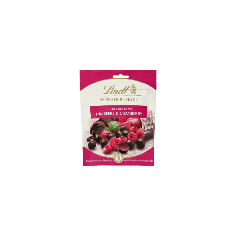 Lindt Sensation Fruit Himbeere & Cranberry 150 g (EXP 6/2025)