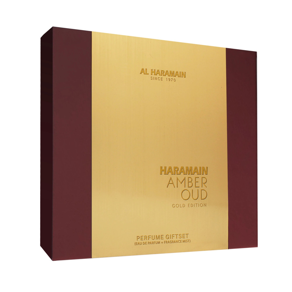 Al Haramain Amber Oud Gold Edition SET U (EDP 75ml + EDP 30ml + DEO 200ml)