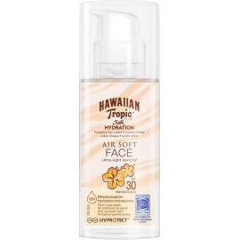 Hawaiian Tropic Face sun cream, Air Soft Face, Silk Hydration, SPF 30, 50 ml