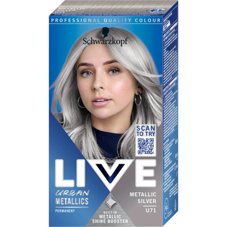 Schwarzkopf Live Urban Metallics U71 Metallic Silver