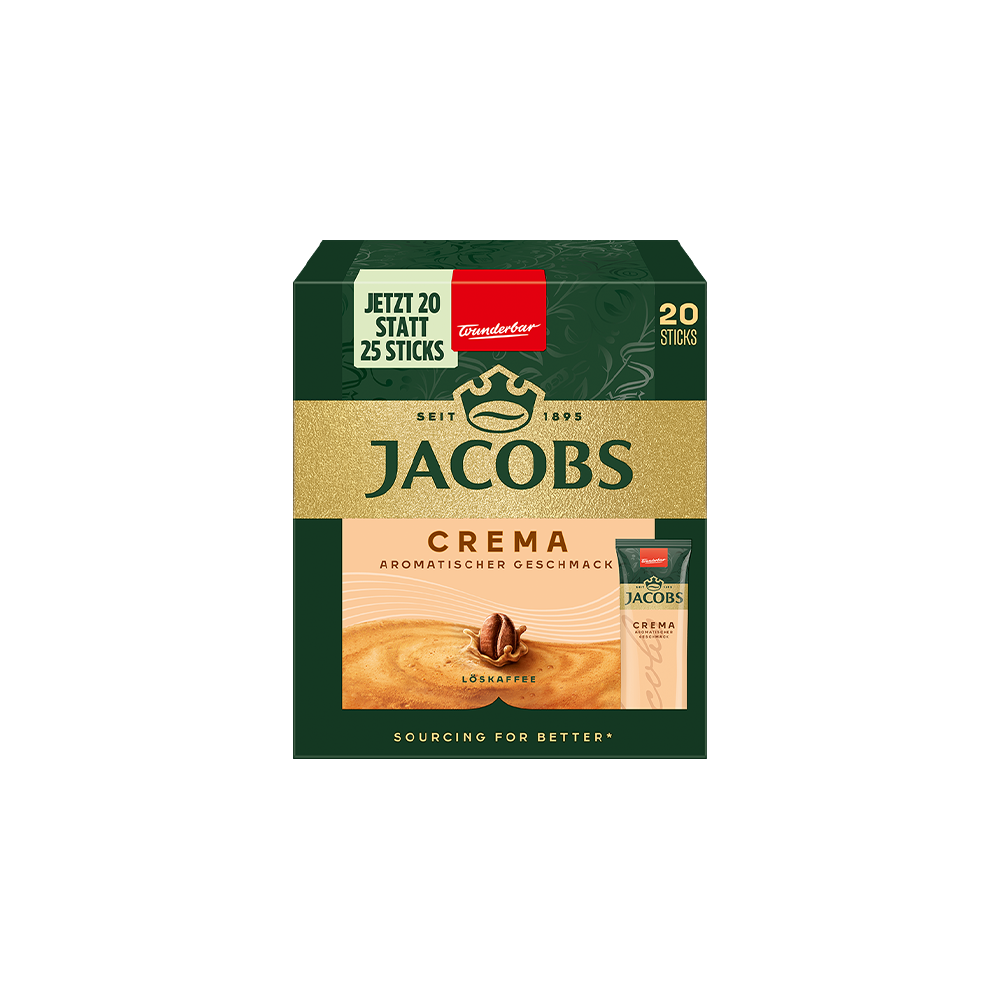 Jacobs Crema Instant Coffee 20 Sticks