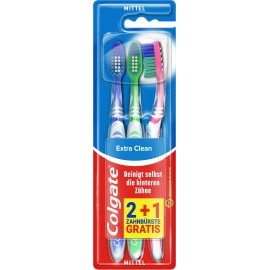 Colgate Toothbrush extra clean medium, 3 pcs