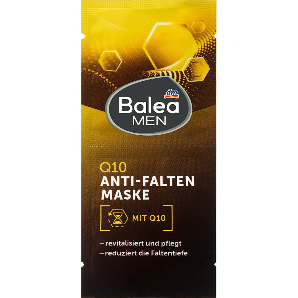Balea Men Q10 Anti-Falten Gesichtsmaske (2x8 ml) 16 ml