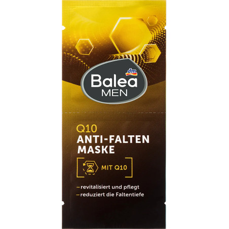 Balea Men Q10 Anti-Falten Gesichtsmaske (2x8 ml) 16 ml