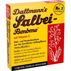Dallmann's Sage sweets Throat and cough sweets with vitamin C (20 pieces), 37 g