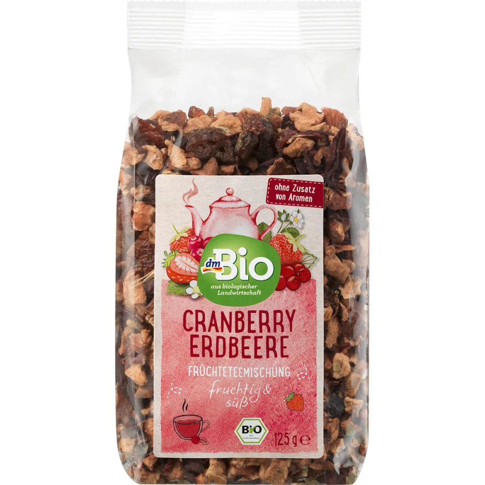 dmBio Früchtetee mit Cranberry & Erdbeere lose 125 g