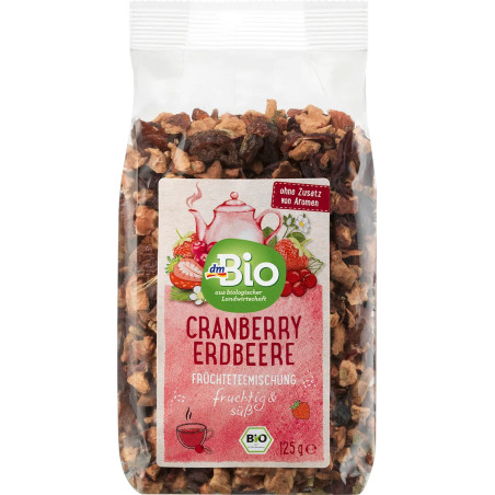 dmBio Früchtetee mit Cranberry & Erdbeere lose 125 g
