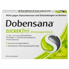 Dobensana sugar free lemon flavor lozenges, 24 pcs