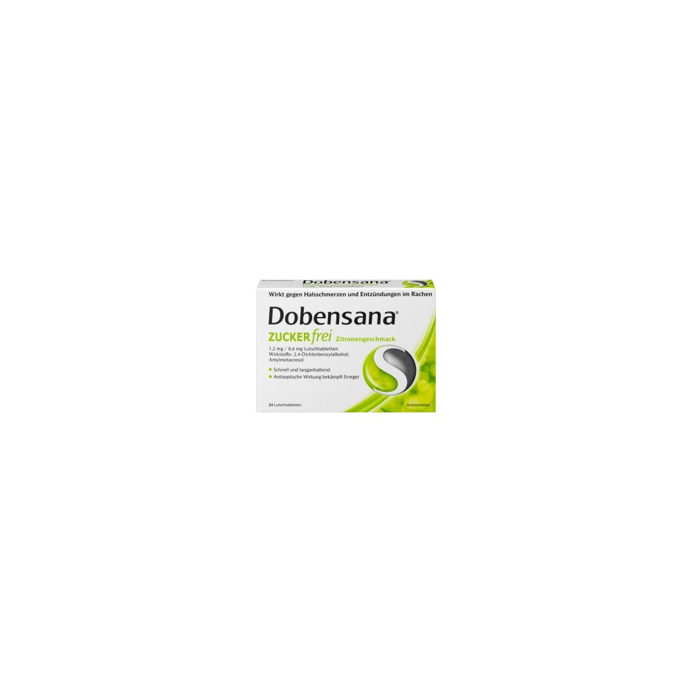 Dobensana sugar free lemon flavor lozenges, 24 pcs