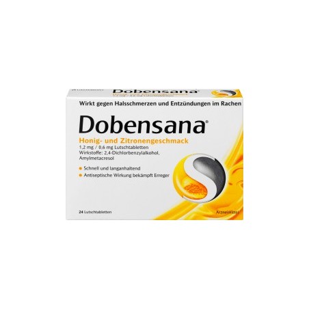 Dobensana Honey and lemon flavor lozenges, 24 pcs