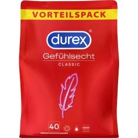 Durex Classic condoms, width 56mm, 40 pcs