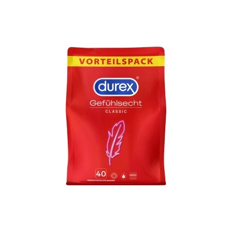 Durex Classic condoms, width 56mm, 40 pcs