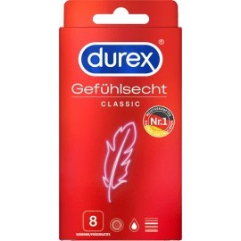 Durex Classic condoms, width 56mm, 8 pcs