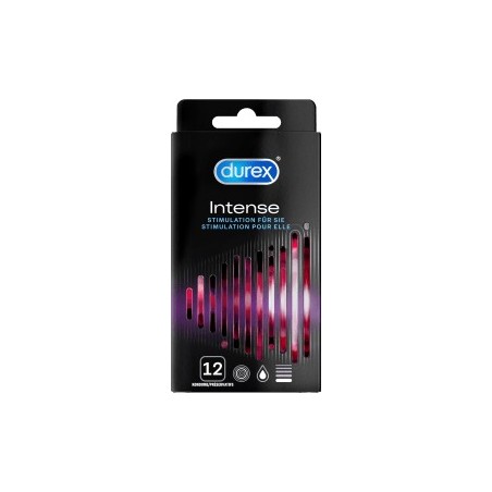 Durex Condoms Intense Orgasmic, width 56mm, 12 pcs