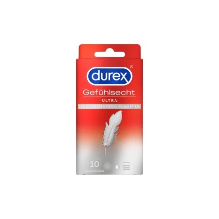 Durex Condoms Feel Real Ultra, width 52mm, 10 pieces