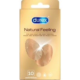 Durex Condoms Natural Feeling, latex-free, width 56mm, 10 pieces