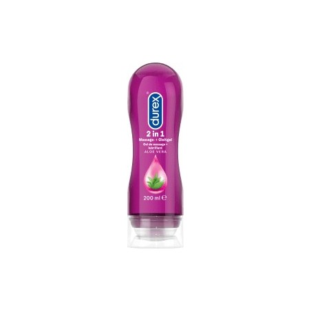 Durex Play 2in1 massage & lubricating gel aloe vera, 200 ml