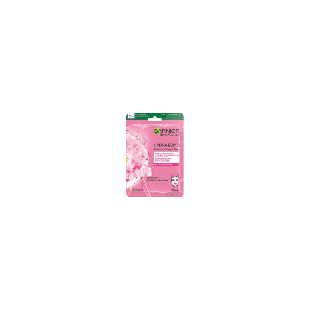 Garnier Skin Active Sheet mask Hydra Bomb Sakura Glow-Boosting, 1 pc
