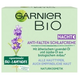 Garnier BIO Night cream anti wrinkle sleep cream with lavender, 50 ml