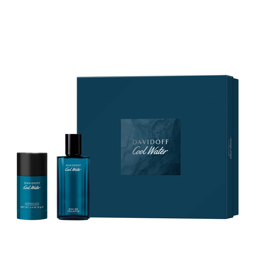Set Davidoff: Cool Water, Eau De Toilette, For Men, 75 ml + Cool Water, 24h Protection, Deodorant Stick, For Men, 75 g