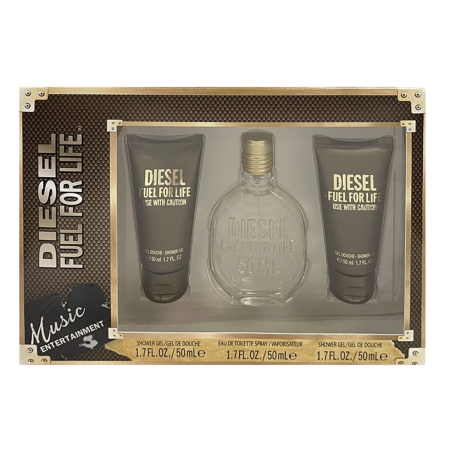 Set Diesel: Fuel for Life, Shower Gel, All Skin Types, 2 pcs, 50 ml + Fuel for Life, Eau De Parfum, For Women, 50 ml