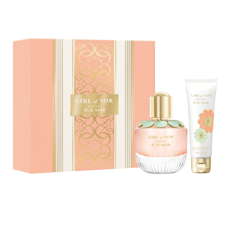Set Elie Saab: Girl Of Now Lovely, Eau De Parfum, For Women, 50 ml + Girl Of Now Lovely, Hydrates, Body Lotion, Body, 75 ml
