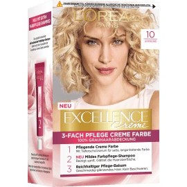 cabine oud universiteitsstudent L'Oreal Excellence Hair color light blonde 10