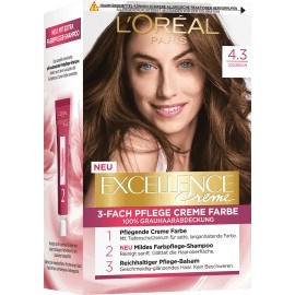 Excellence Hair color golden brown 4.3, 1 pc