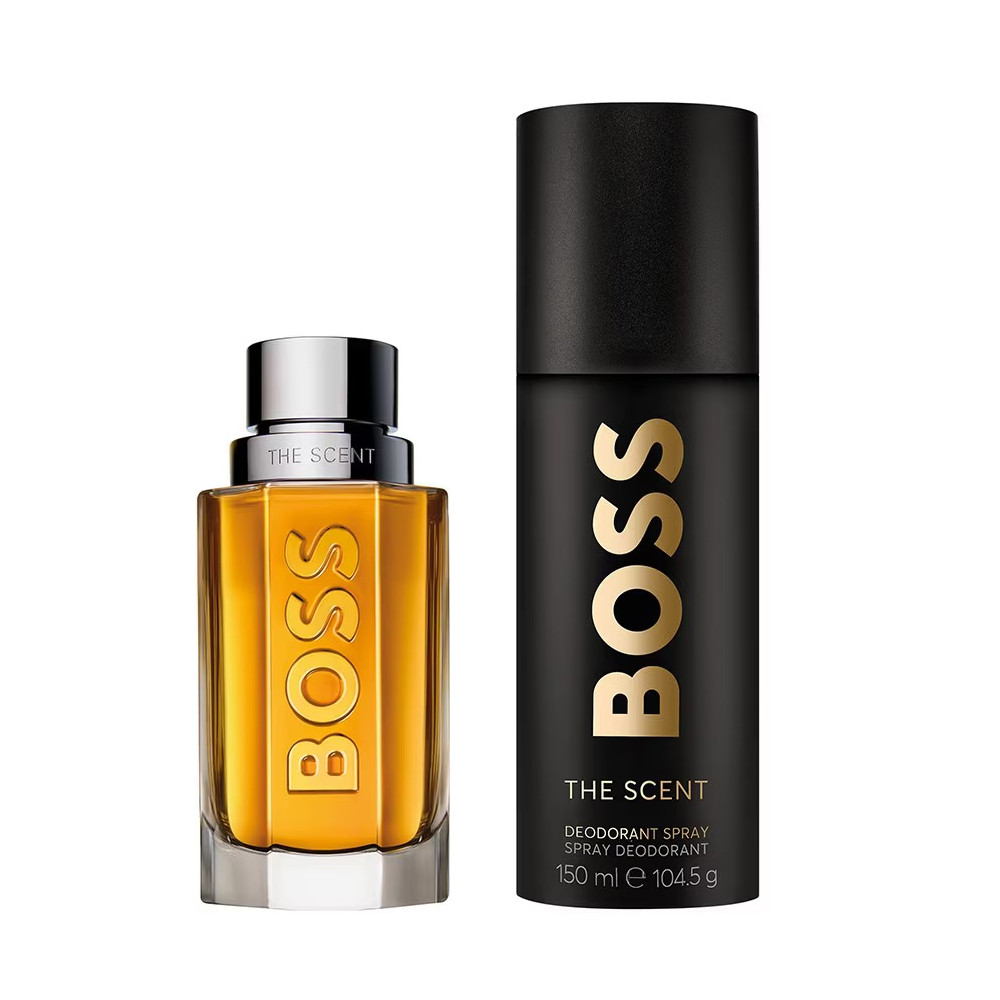 Set Hugo Boss: The Scent, Spicy, Deodorant Spray, For Men, 150 ml + The Scent, Eau De Toilette, For Men, 50 ml