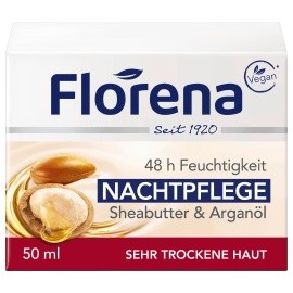 Florena Night cream with shea butter & argan oil, 50 ml