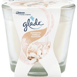 Glade Scented candle with glass Romantic Vanilla, 1 pc