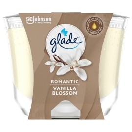 Glade Scented candle with glass Romantic Vanilla Blossom, 1 pc