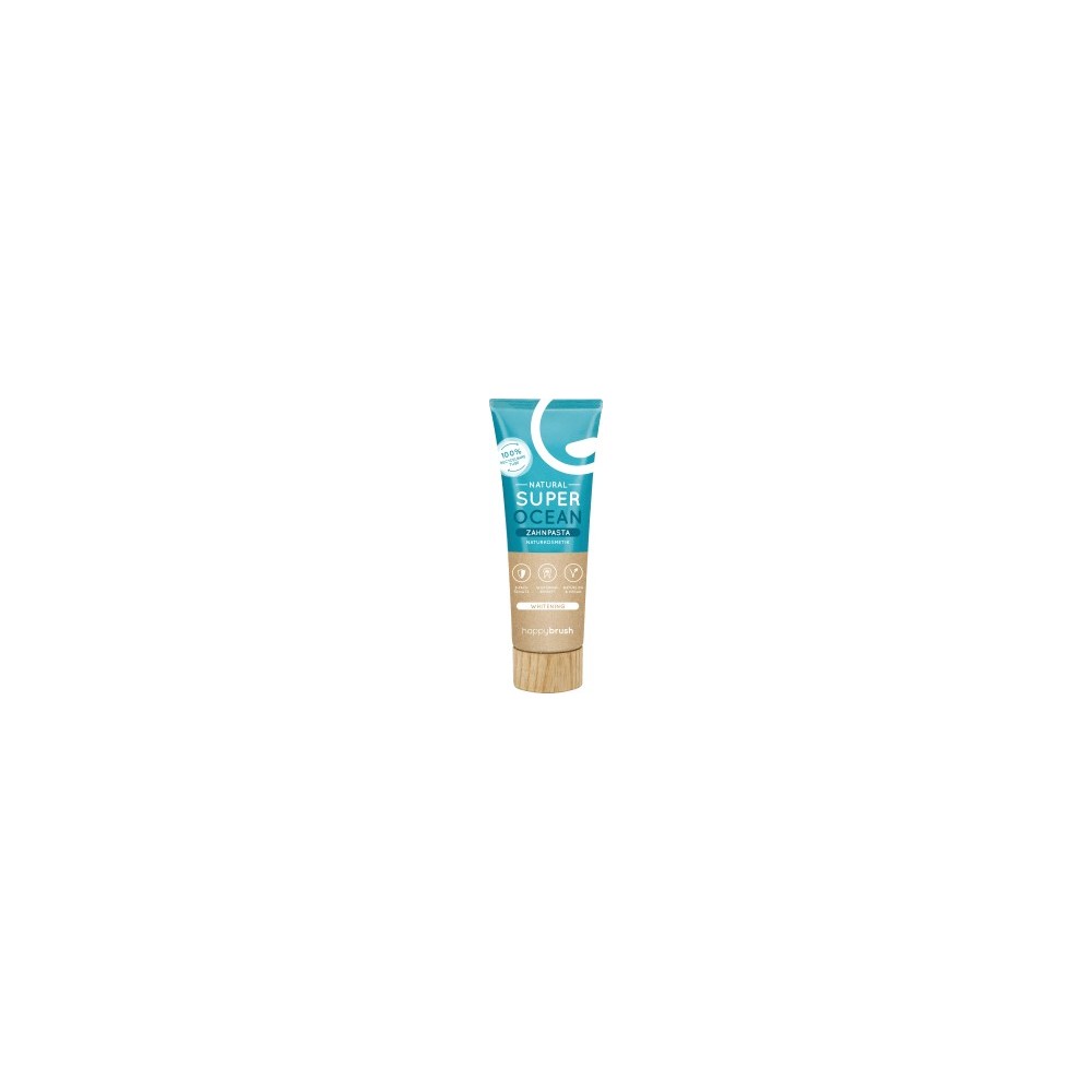 happybrush Toothpaste Natural Super Ocean whitening, 75 ml